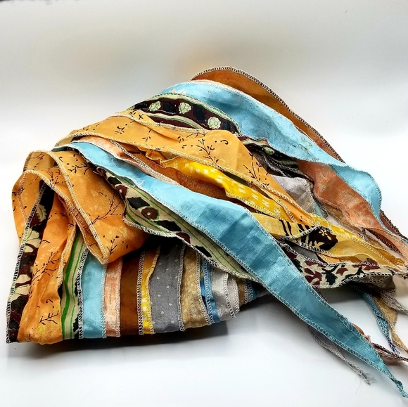 art studio company Accessories - Art Studio Company Recycled Sari Scarf Handmade In India